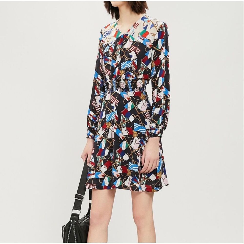 Sandro Indar Flag Print‎ Dress